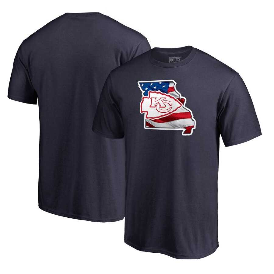 Kansas City Chiefs NFL Pro Line by Fanatics Branded Banner State T-Shirt Navy,We sell and wholesale Kansas City Chiefs NFL Pro Line by Fanatics Branded Banner State T-Shirt Navy on line form chian!